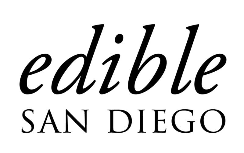 Edible San Diego Logo that links to an article they wrote about Seven Seas Roasting Co.