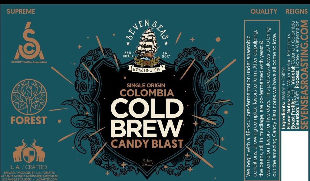 Candy Blast Cold Brew Coffee - Colombia -  8 oz can