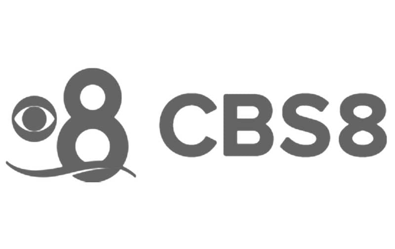 CBS 8 logo that links to a video of Seven Seas Roasting Co and other San Diego coffee roasters talking about Cold Brew City Fest.